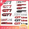 BGA1 Golf 3 4 MK3 MK4 2026 Hot For VW VOLKSWAGEN Car Fender Metal Sticker Rear Trunk Badge Emblem For Peugeot GTI GT GTline GT RCZ 40