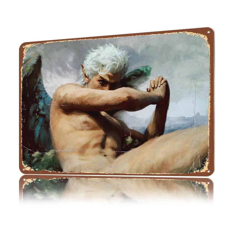 Der Gefallene Personalisierter D Texturierter Metallposter Wandkunst Blechschild für Lustige Schilder Luxuriöse Dekoration Heimdekoration Raum