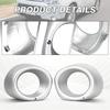 2pcs Front Bumper Fog Light Lamp Cover Frame Bezel Silver/Black For Mitsubishi Outlander 2013 2014 2015 6400D571 6400D572