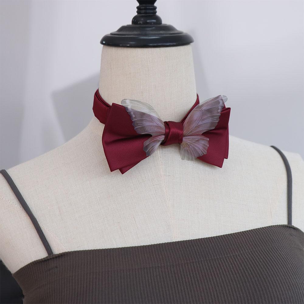 Adjustable Men Necktie Solid Color Bridegroom Groomsman Cravat Fashion Butterfly Bow Tie  Shirt