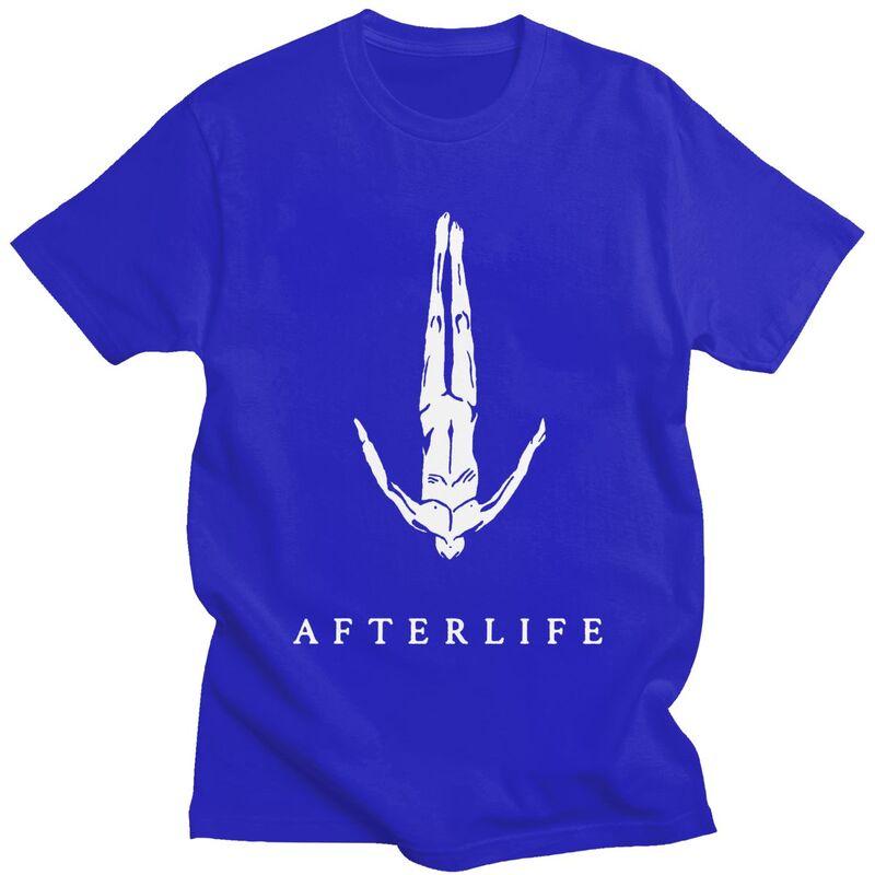 Custom Afterlife T Shirts for Men Pure Cotton Tees Tshirts Short Sleeve Casual Tshirt