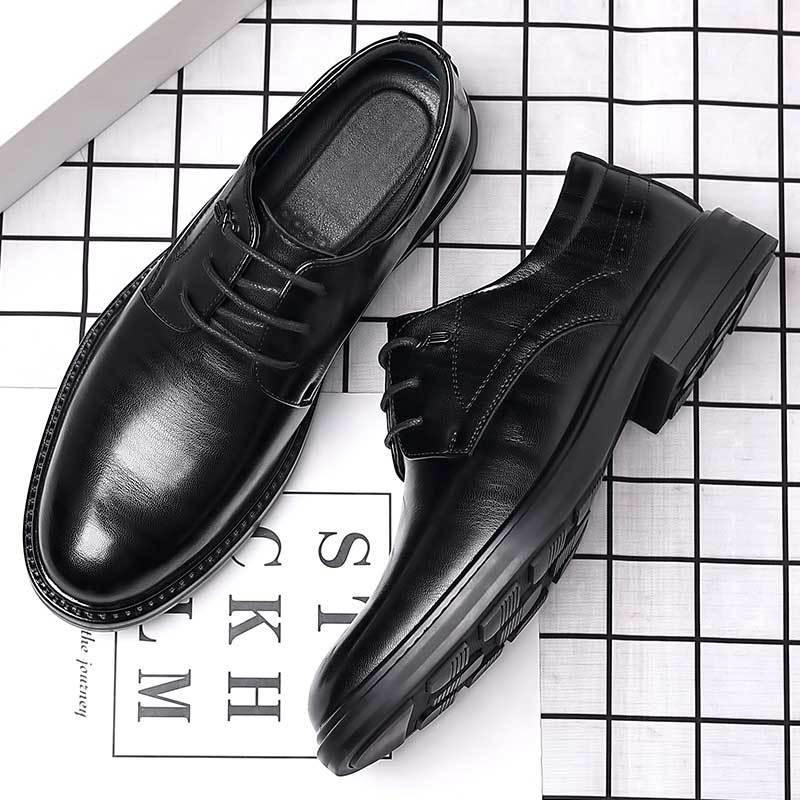 Men's Soft Leather Formal Shoes - Casual, Business, Wedding & Groomsman Styles