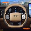 For Formula Leopard 5 8 2023 2024 2025 Car Steering Wheel Cover 37-38CM D-Shape Braid On Steering-wheel Auto Accessories