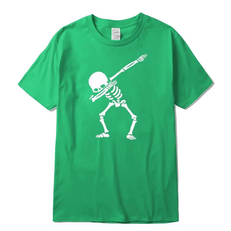 Unisexs High Quality Cotton Blend Funny Skull Design Print Summer Loose Oneck Unisex Tshirt Short Sleeve Tshirt Male Tee Tops