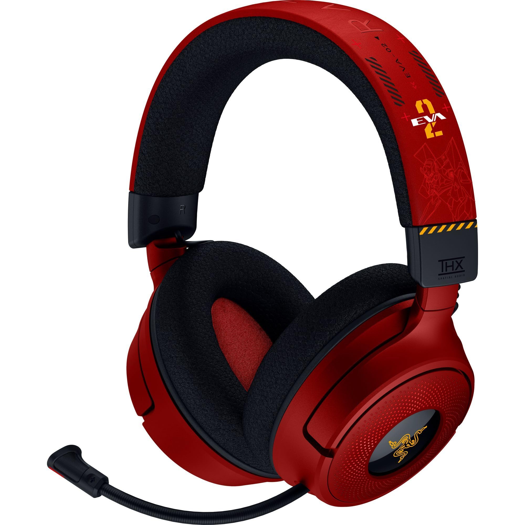 

Razer Kraken V4 EVANGELION Edition Ігрові TriForce Titanium 40 мм Чіткий та Потужний Висувний для Природного Звуку HyperSpeed Бездротовий USB Eva Японський