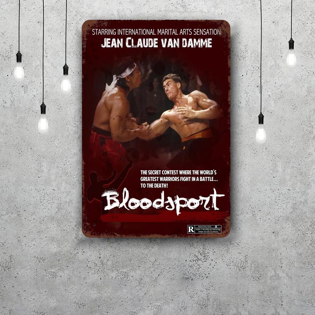 Van damme attore Segni di Latta Metallici Vintage Poster Decorazioni Placca Metallica Retro Decorazione Murale per Garage Bar