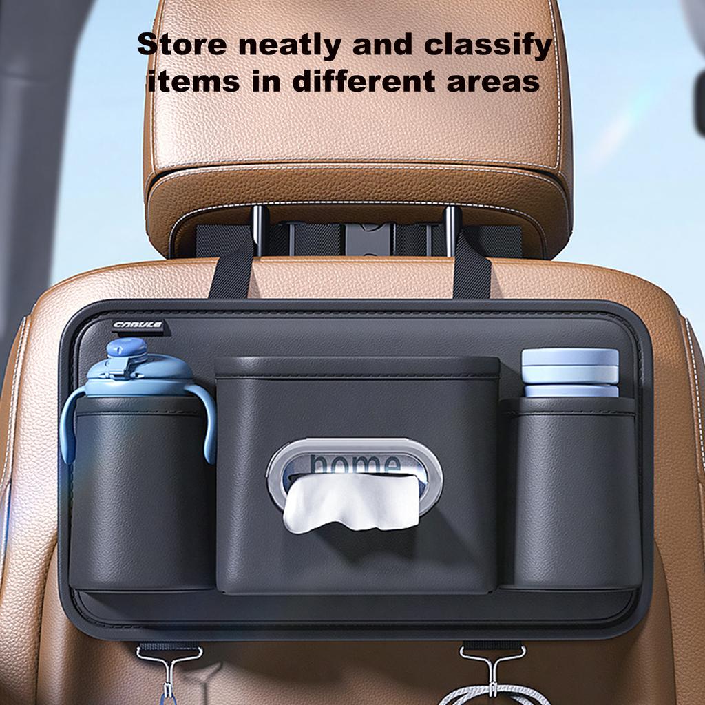 Car Seat Back Storage Hanging Box Under Seat Storage Box Cup Holder Tissue Box Auto Back Seat Bag Decoration