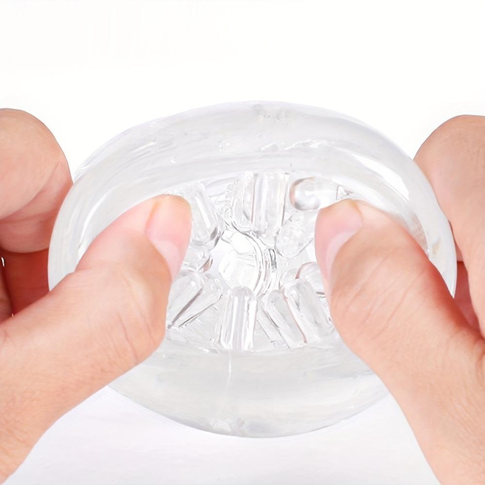 Soft Transparent Male Masturbator Sex Toy for Men Portable Pocket Vaginal Penis Training Cup Penis Stimulation Adults Beginner