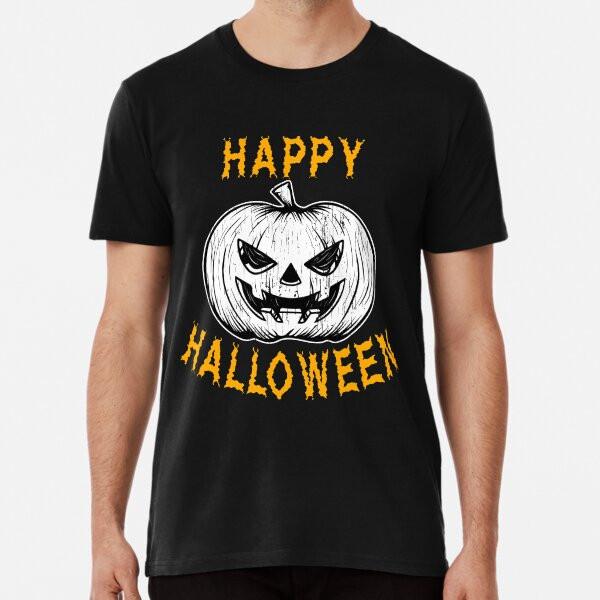 Scary Face Jack O Lantern Halloween Holiday T-Shirt S-5XL Best T-Shirt
