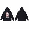 Mens Oversized Hooded Sweatshirt With Ape Head Print Heavyweight Cotton Long Sleeve Pullover Daily Wear