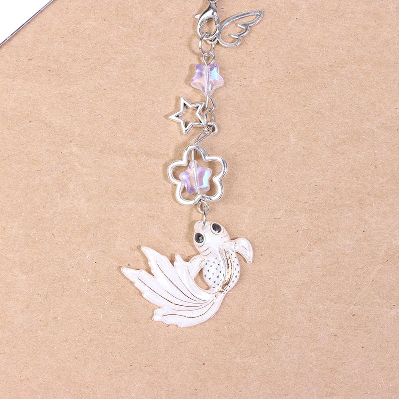 Colorful Fish Star Keychain Lanyard Wrist Strap Hanging Chain Mobile Phone Chain Charm