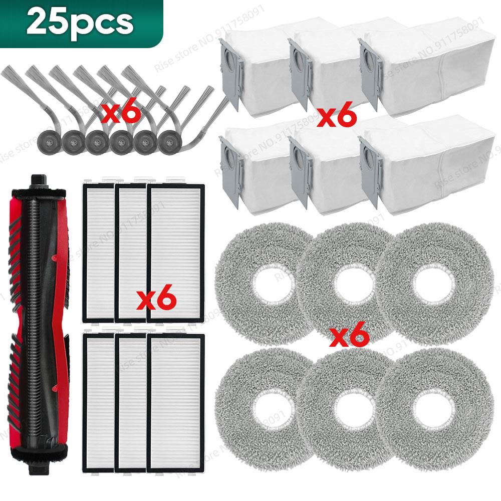 Compatible for Roborock Saros Z70 Accessories Dust Bag Mop Cloth Hepa Filter Spare Parts