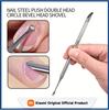 Double-Headed Stainless Steel Cuticle Remover Nail Pusher Exfoliation Prep Tool Bevel Shovel Manicure Pen Nail Art Tools