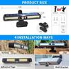 Clip On Solar Motion Lights Outdoor Waterproof Solar Fence Lights Outside Portable Solar Powered Security Light Easy To Install For Garden Garage