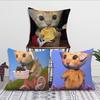 Funny Abstract Cat Cushion Cover Pillow Cover Decoration Room Home Sofa Living Office Car Nordic Simplicity