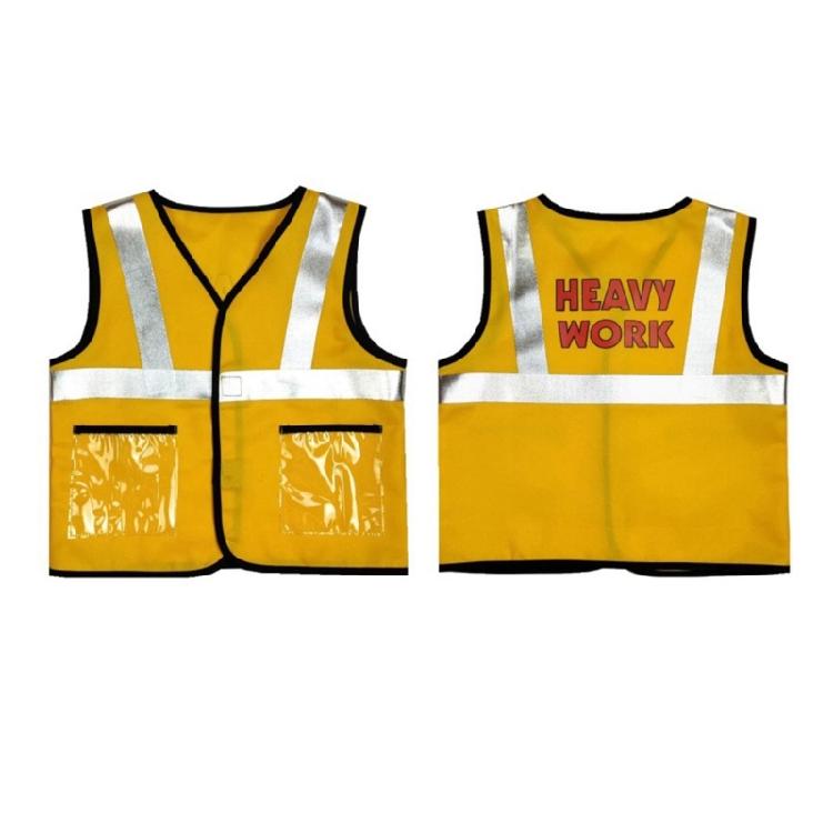 Construction Worker Costume Pretend Role Play Dress Up Toy Builder Career Outfit