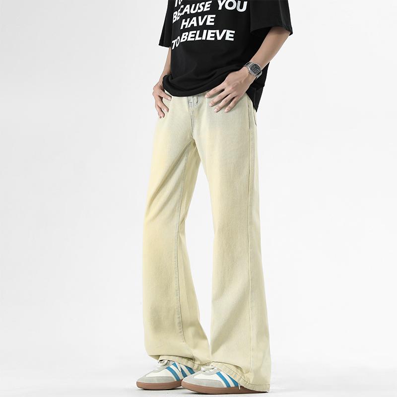 Jeans Acampanados Casuales de Moda Vintage Primavera Otoño Estilo Hip Hop Callejero Pantalones de Mezclilla