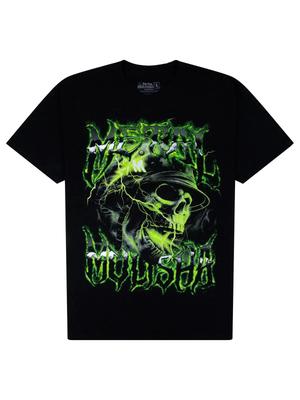 T-shirt da Motocross a Maniche Corte da Uomo Metal Mulisha Inferno Stampa Verde Neon