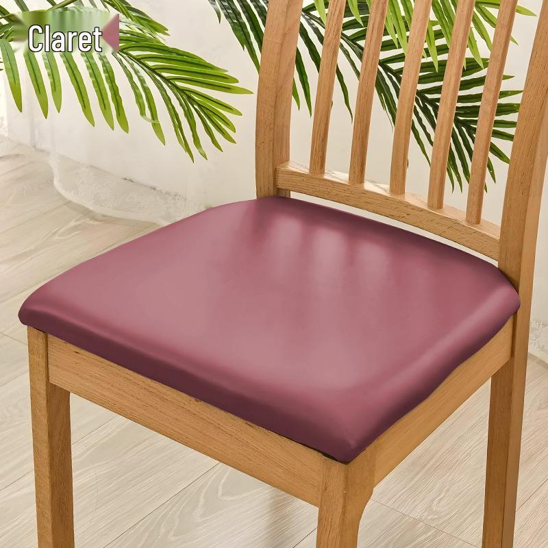 Waterproof PU Leather Chair Cushion Cover - Universal Protective Stool Seat Wrap