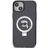 Karl Lagerfeld Klhmp15Shmrskhk Iphone 15 / 14 / 13 6.1 Czarny/Black Hardcase Ring Stand Karl Head Magsafe