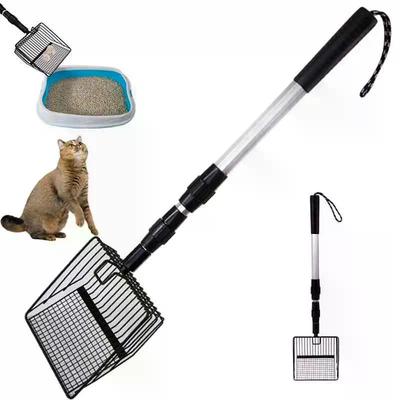 Rastrillo para gallinero Recogedor retráctil para arena de gato Pala para excrementos Herramientas de jardín para separar excrementos y escombros Herramientas de limpieza