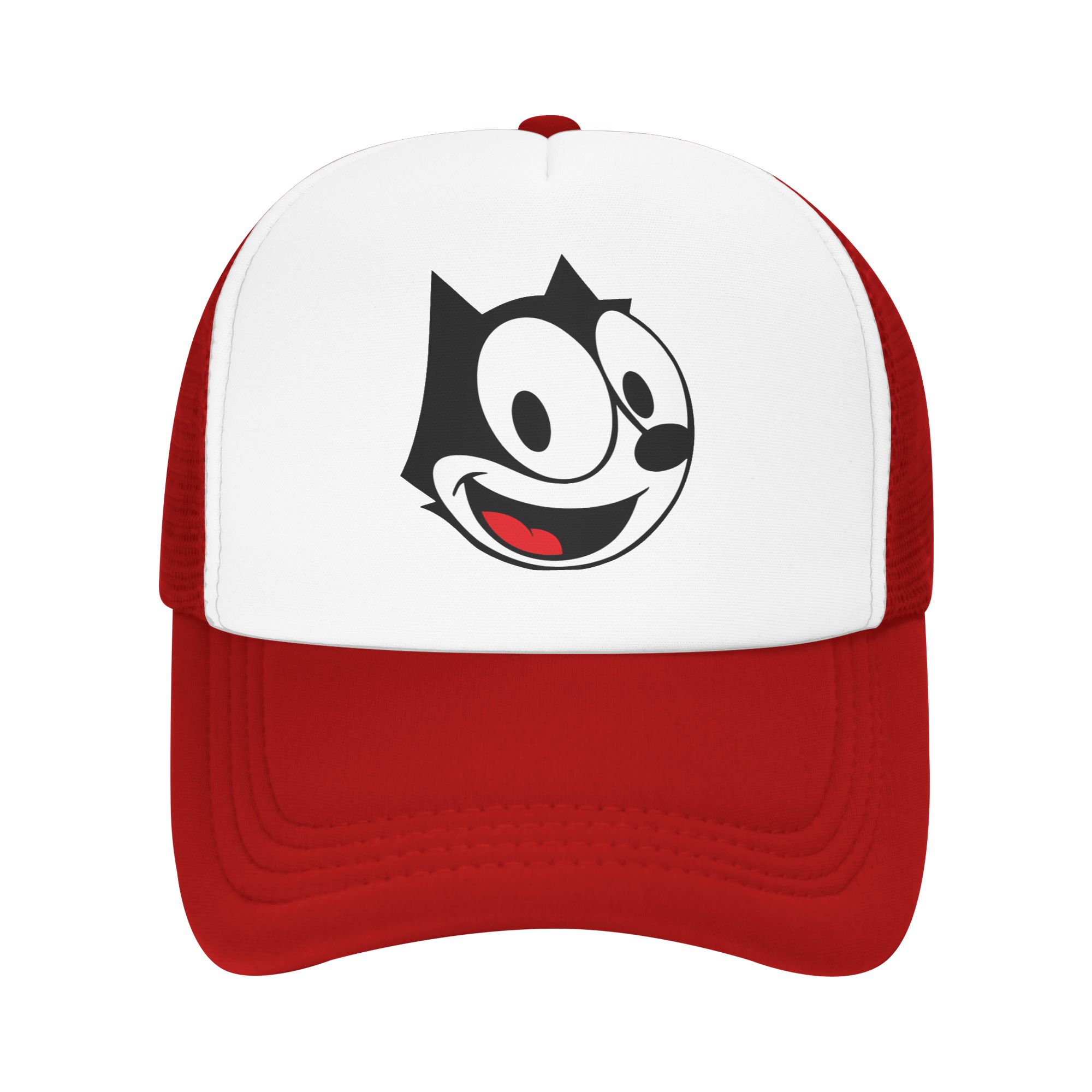 Felixed The Cat Vintage  Trucker Hat Unisex  Dad Hat Sun Caps Trucker Cap Adjustable Polyester Mesh Baseball Cap Summer One Size
