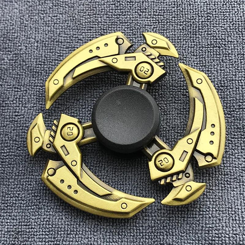 Bronze Color Metal Fidget Spinner R188 Mute Bearing Alloy Hand Spinner Stress Relief Decompression Toys for Kids Adult Gifts