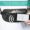 Fascia porta soldi da viaggio Blocco RFID Impermeabile Marsupio Marsupio Portafoglio Nascosto Segnale Blocco RFID Porta Passaporto Borsa Documenti