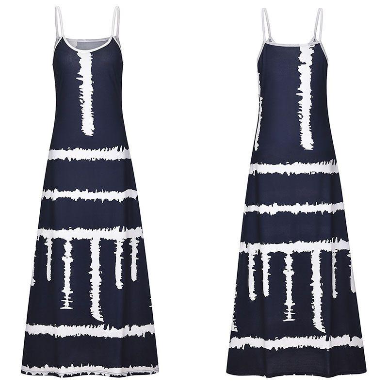 Elegant Women's Summer Strappy Floral Boho Kaftan Dress Perfect For Beach Days