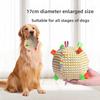 Vocalizări Câine Antrenament Animale de Companie Mingi Moi Aruncare Clopoțel Sunet Pisoi Câine Ținere Sfoară Mingie Jucărie Mestecabilă pentru Șlefuirea Dinților