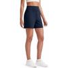Damen High Waist Yoga Shorts Lockerer Schnitt Laufshorts Atmungsaktiv Sportliche Sommer Trainingsshorts
