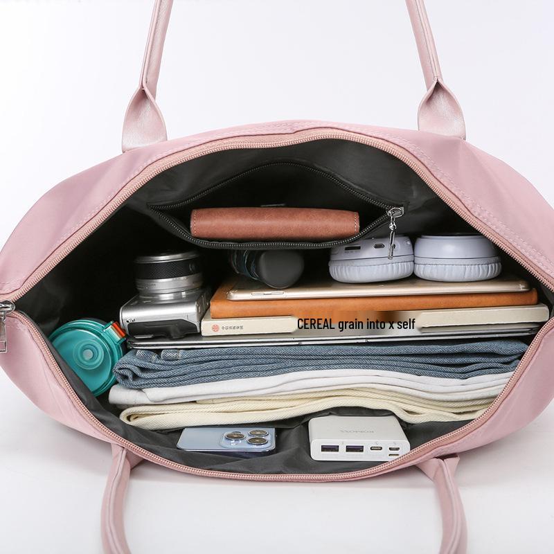 Bolsa de Ginástica Grande Capacidade Feminina: Bolsa de Mão da Moda para Viagens Curtas e de Negócios, Ideal para Esportes ao Ar Livre e Yoga.