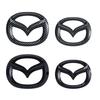 Car Front Grille Badge Trunk Emblem For Mazda 3 Axela Atenza 17-20 Carbon fiber Head Rear Body Decal Accessories FF29