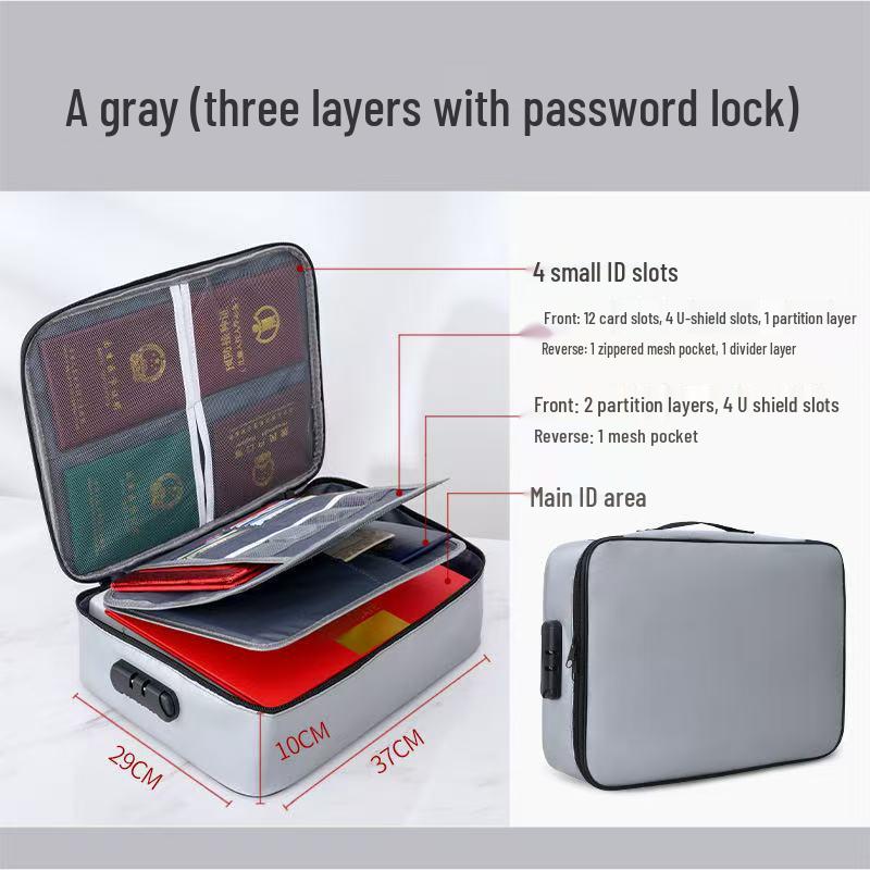 Waterproof Multi-Layer ID & Passport Organizer