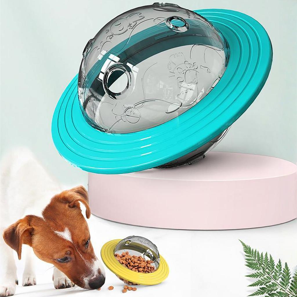 Dog Toy UFO Pet Leaky Food Ball Two-in-one Flying Disk Toy Interactive Improve IQ Toys for Small Medium Big Dogs Pet Supplies