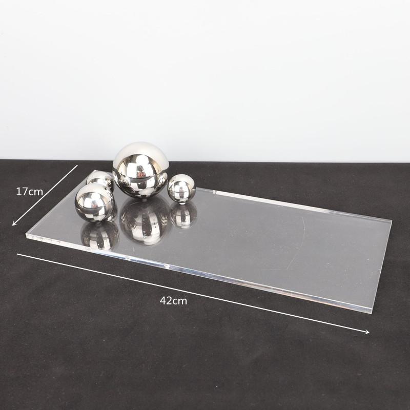 Transparente Acryl-Metallkugel Dekorative Aufbewahrungsschale, Schmuck-Ohrring-Aufbewahrungsbox, Organisationsbehälter für Schreibtisch im Wohnzimmer