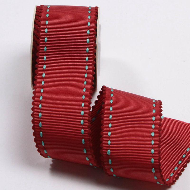 5 Yards Punkt-Ripsband Macaron-Farben Spitze für DIY Haarschleifen Hutdekoration Bastelbedarf Kleidung Nähen Geschenkverpackung