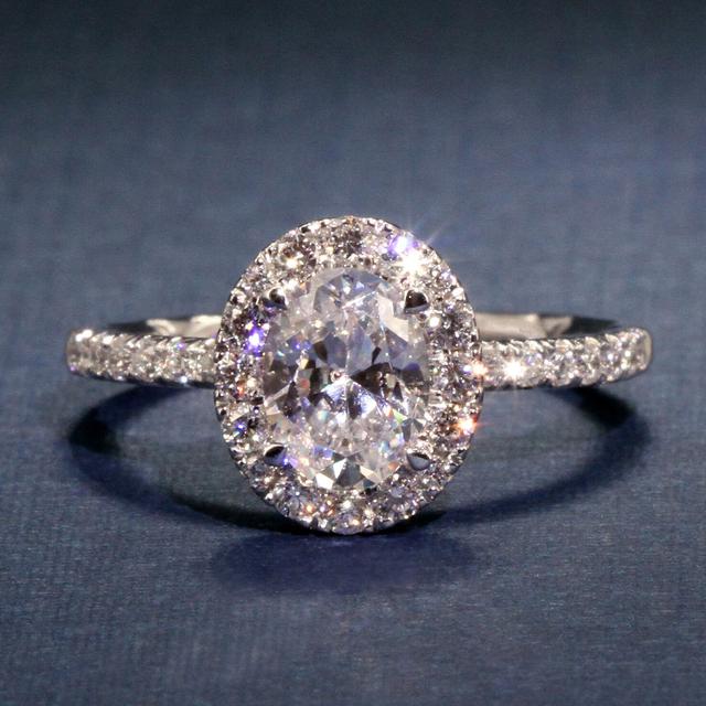 

Стильные шикарные обручальные кольца для женщин, модные женские овальные циркониевые аксессуары для помолвки, предложения, ювелирные изделия 9