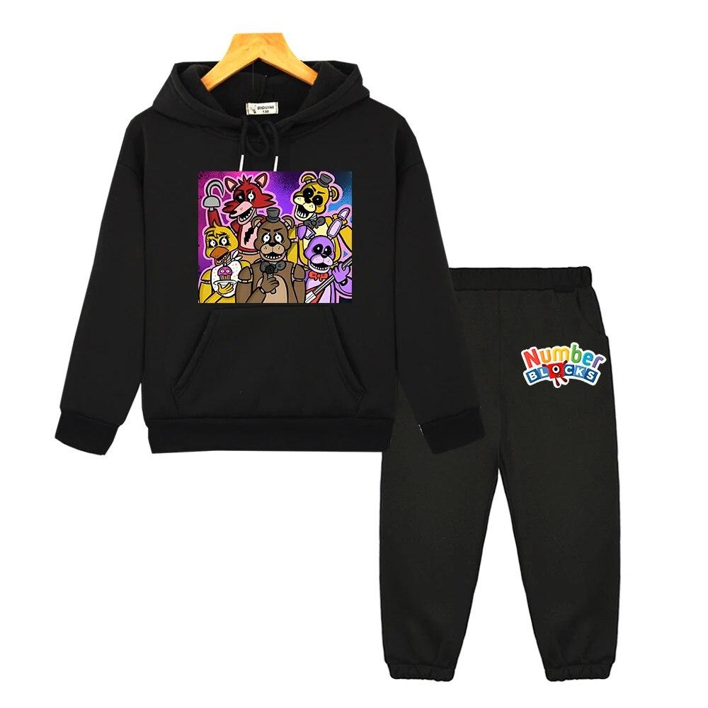 FNAF Kids Boutique Clothes Anime Hoodie Sweatshirt Fleece Pullover Autumn Bear Rabbit Game Kawaii Jacket Boys Girls Hooded Sets