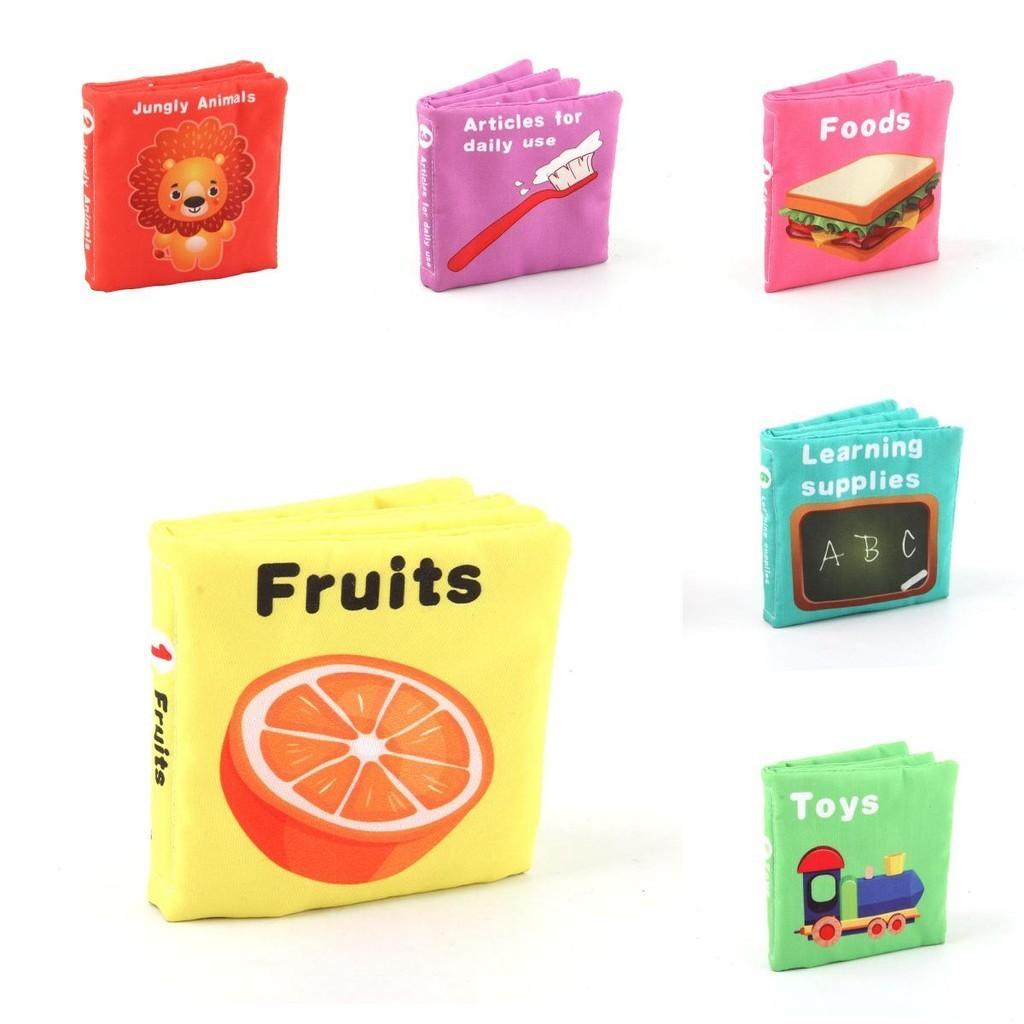Interactive Baby Cloth Book Early Education Toy Hand Palm Book Stationery Daily Supplies Baby Cloth Book