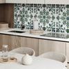 Self-Adhesive Wall Decor for the Living Room 120x60 cm Plant Pattern with Ornaments