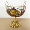 Coffee Pod Holder Iron Coffee Capsule Basket Bar Counter Organizer for Kitchen Office Desktop Gold