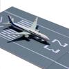 Diy Mini Simulation Passenger Aircraft Model Runway Platform Civil Flight Takeoff And Landing Background Sand Table Toy 15X10Cm