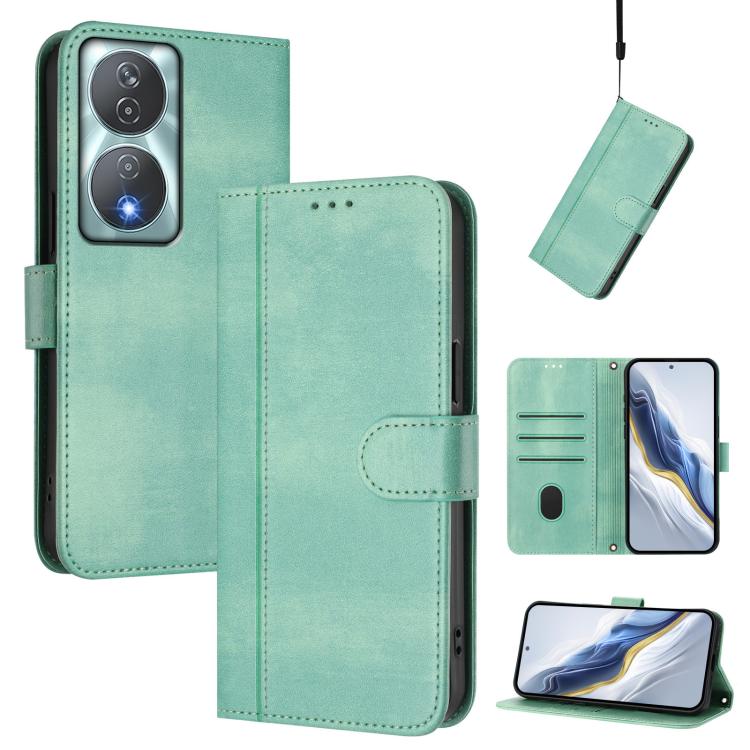 Linien-Spleißschnalle Retro Leder Handyhülle