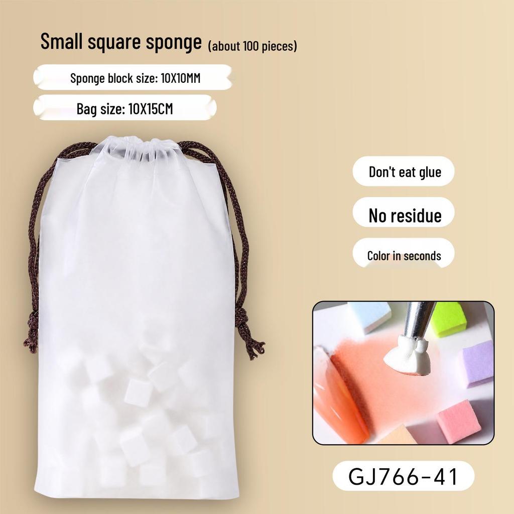 Mini Nail Art Gradient Blending Set: Sponge, Clip Pen, Glue