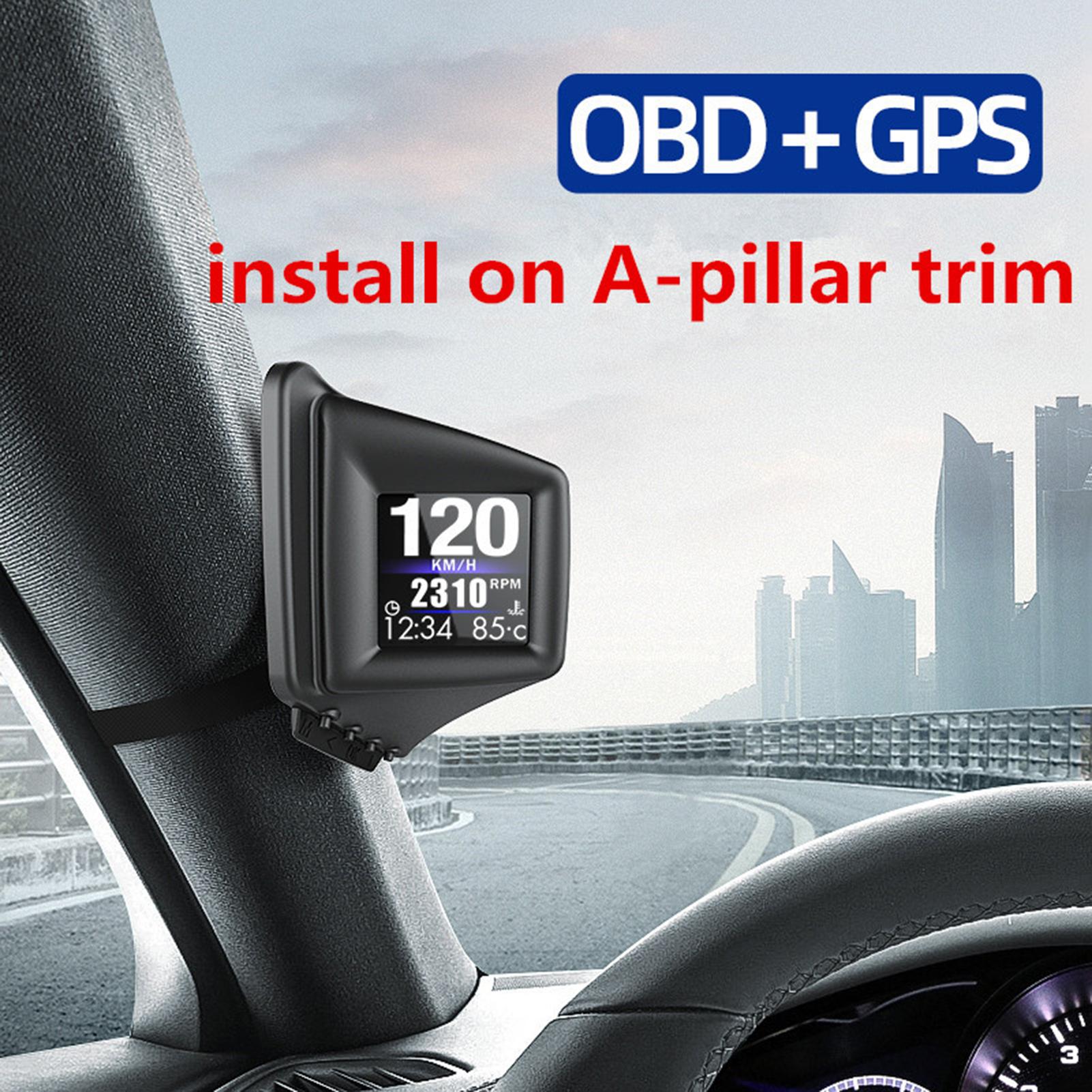 

Car , OBD+GPS Smart Gauge High Definition Speedometer Car Diagnostic Tool OBD Fault Elimination Safe Driving Computer Overspeed Fa