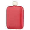 Classical Stainless Steel Square Drinking Flask With Leak Proof Rhinestones Lid Small Liquor Bottle Hip Flask For Parties And Outdoor Activity