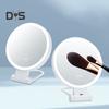 LED osvětlené make-up zrcátko 5/10/20/30X zvětšovací oboustranné kosmetické zrcátko se světlem USB dobíjecí Nastavitelný jas Přenosné cestování