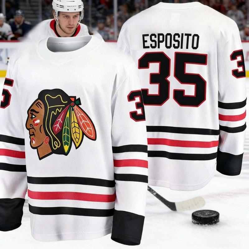 2026 Chicago Best-selling Men's Ice Hockey Sportswear White Breakthrough Edition Long Sleeve Breathable Shirt Kids