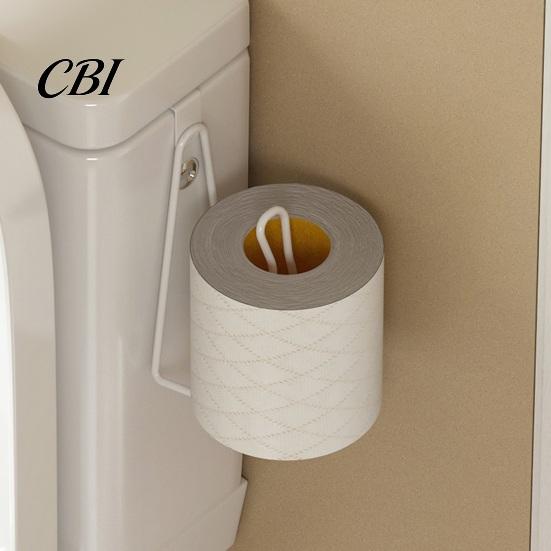 Sturdy Paper Roll Support Toilet Holder, Stainless Steel Heavy Duty Metal Rack Storage Rack, Wall Mount Stand for Bathroom Modern Home Improvement